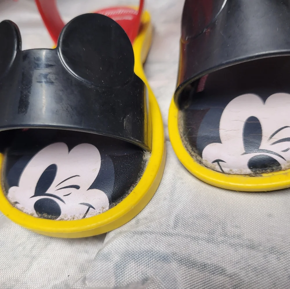 Mini Melissa‎ X Disney Mickey Mouse Collab Sandals Unisex Size 8